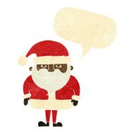 cartoon santa claus with speech bubble N29