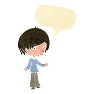 cartoon confused woman with speech bubble N14