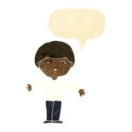 cartoon annoyed man with speech bubble N14