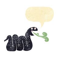 cartoon snake with speech bubble N10