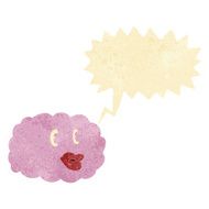 cartoon cloud symbol with speech bubble N2