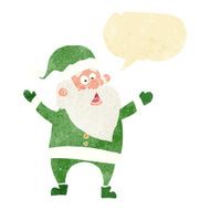 cartoon santa claus with speech bubble N30