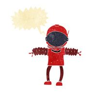 cartoon astronaut with speech bubble N14