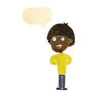 cartoon happy man with speech bubble N55