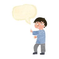 cartoon man gesturing with speech bubble N5