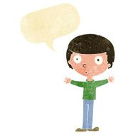 cartoon surprised man with speech bubble N22