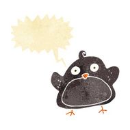 cartoon bird with speech bubble N51