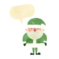 cartoon santa claus with speech bubble N32