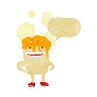 cartoon happy tooth with speech bubble N4