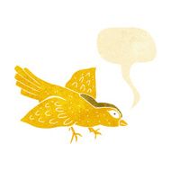 cartoon bird with speech bubble N52