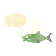 cartoon smelly fish with speech bubble N2