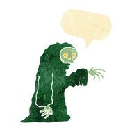cartoon spooky halloween costume with speech bubble N3