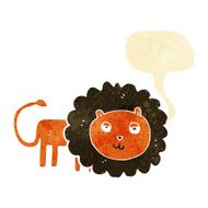 cartoon lion with speech bubble N2