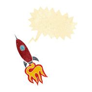 cartoon spaceship with speech bubble N6