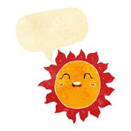 cartoon sun with speech bubble N3