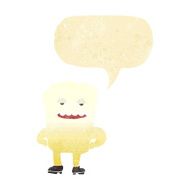 cartoon tooth looking smug with speech bubble N3
