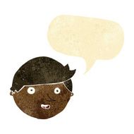 cartoon happy face with speech bubble N7