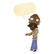 cartoon lonely old man with speech bubble N2