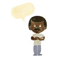 cartoon manly mustache man with speech bubble N2