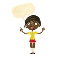 cartoon girl asking question with speech bubble N2