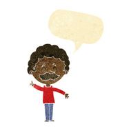 cartoon man with idea speech bubble N18
