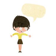 cartoon woman panicking with speech bubble N2