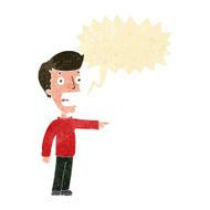 cartoon terrified man with speech bubble N37