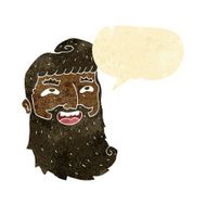 cartoon man with beard laughing speech bubble