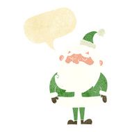 cartoon santa claus with speech bubble N37