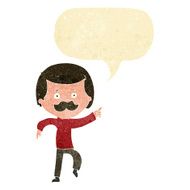 cartoon dancing dad with speech bubble N2