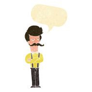 cartoon man with mustache speech bubble N15