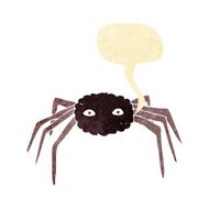 cartoon spider with speech bubble N3