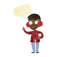 cartoon air force woman with speech bubble
