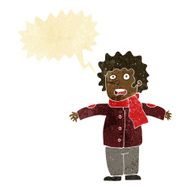 cartoon surprised man with speech bubble N24