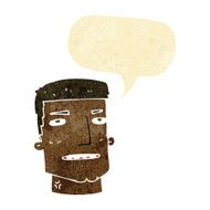 cartoon male head with speech bubble N2