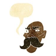 cartoon angry old man with speech bubble N24