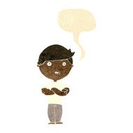cartoon happy man with speech bubble N80