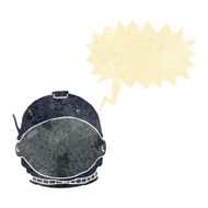 cartoon astronaut face with speech bubble N2
