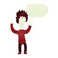 cartoon vampire giving up with speech bubble N2