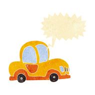cartoon car with speech bubble N5
