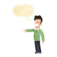 cartoon man accusing with speech bubble N4