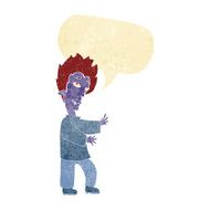 cartoon vampire with speech bubble N21