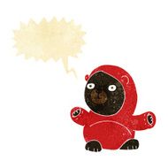 cute cartoon black bear with speech bubble N17