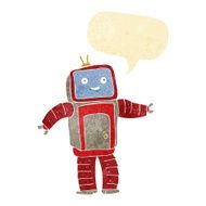 cartoon robot with speech bubble N37