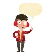 cartoon air force woman with speech bubble N2