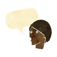 cartoon surprised face with speech bubble N3