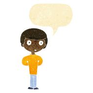 cartoon worried man with speech bubble N20