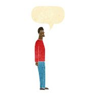 cartoon tall man with speech bubble N2