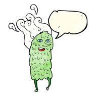 cartoon monster with speech bubble N11