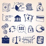 Finance hand-drawn illustration